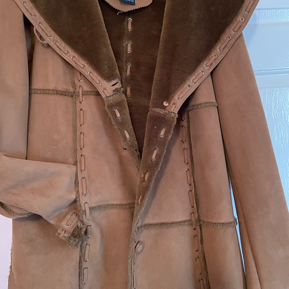 Dennis Basso Tan Teddy Jacket